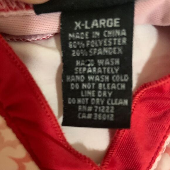 RAMPAGE ADJUSTABLE strap pink & red nightgown lingerie size X-Large - Picture 2 of 7